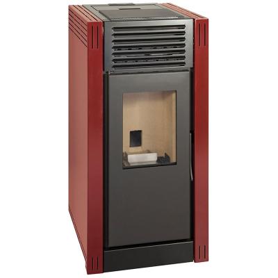 ESCALOR Po&ecirc;le &agrave; granul&eacute;s NAREL 8kW rouge imp&eacute;rial