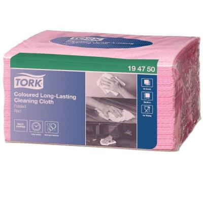 Paquet de 40 chiffons de nettoyage de couleur rouge et rose