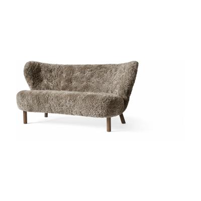 Canap&eacute; Little Petra VB2 - sheepskin sahara - noyer huil&eacute;