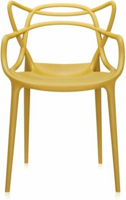 Chaise avec accoudoirs jaune Masters - Kartell