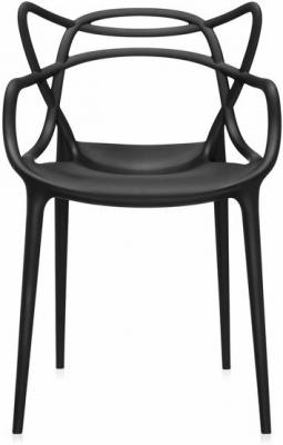 Petit Fauteuil - MASTERS L 57cm x H 84cm x P 47cm, Assise H 46cm Noir