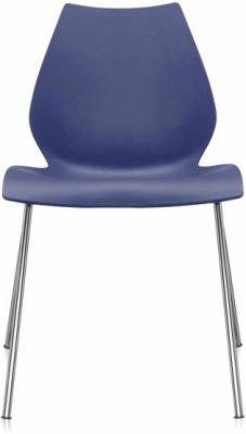 Kartell Chaise Maui - bleu marine - chrome