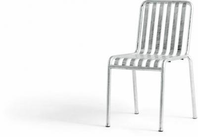 Chaise de jardin en m&eacute;tal gris galvanis&eacute; Palissade - HAY