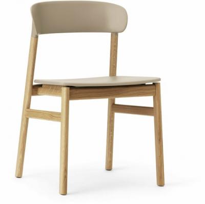 Chaise en ch&ecirc;ne et polypropyl&egrave;ne sable Herit Sand - Normann Copenhagen