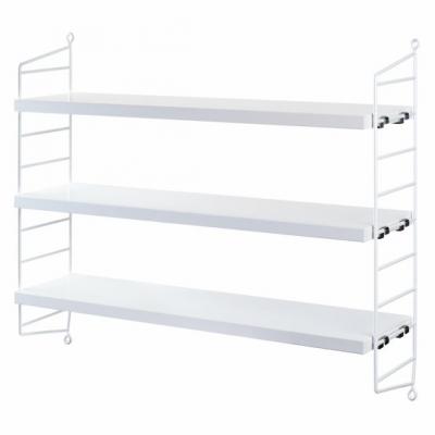 Etag&egrave;res en bois blanc String Pocket - String furniture