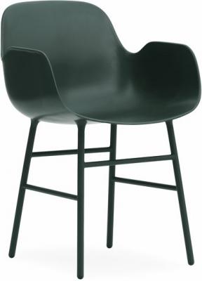Normann Copenhagen Fauteuil Form avec structure en m&eacute;tal - vert