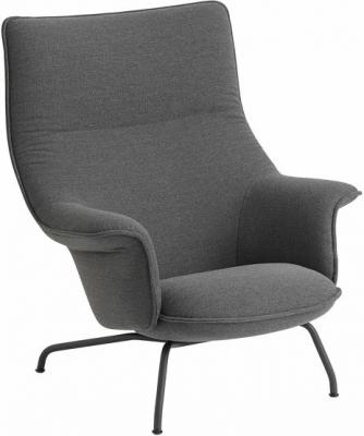 Fauteuil lounge Doze tissu Ocean 80 gris fonc&eacute; - Muuto