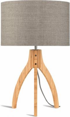 Lampe de table ANNAPURNA lin fonc&eacute; Gris Good&Mojo