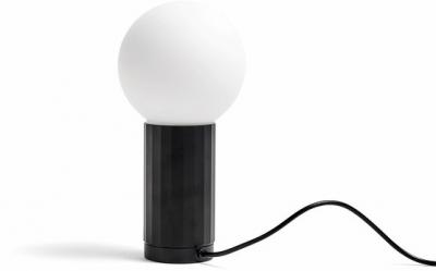 HAY Turn on lampe &agrave; poser LED dimmable pied noir