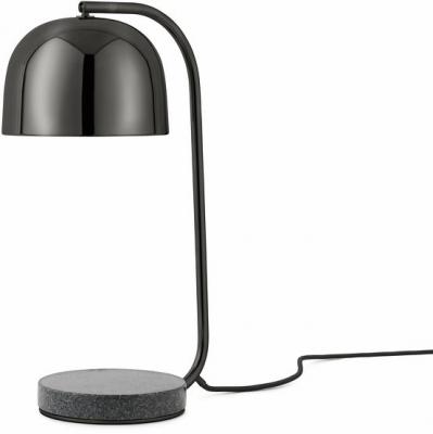 Normann Copenhagen Grant Lampe de Table Granite Noir 45 x 17,5 cm