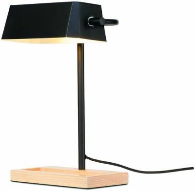 Lampe &agrave; poser CAMBRIDGE en acier noir 25 x 12 cm