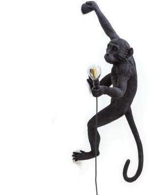 Monkey Applique D'ext&eacute;rieur Singe Accroch&eacute; Droite H76,5cm