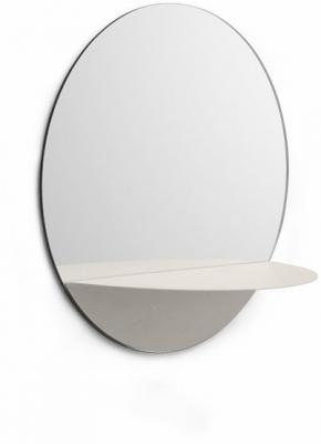 Miroir mural rond blanc 34cm Horizon blanc - Normann Copenhagen