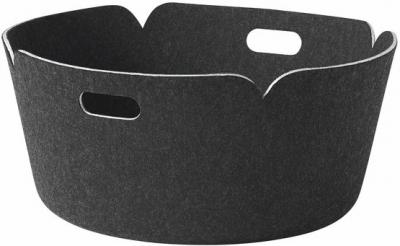 Muuto - Muuto - Restore panier de rangement rond, black melange