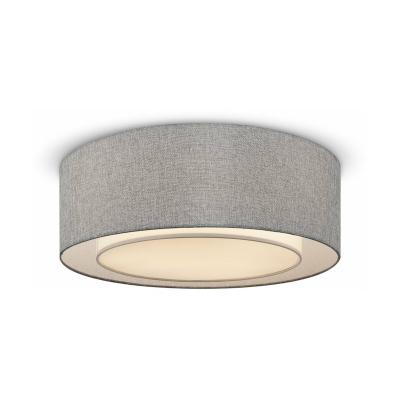 Bergamo Plafonnier Cylindrique Flush Chrome, 3 Lumi&egrave;res, E27