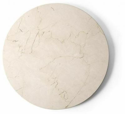 Plateau en marbre beige pour la table d'appoint Androgyne - Audo
