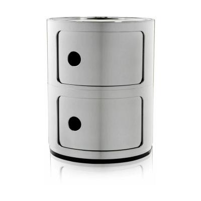 Kartell - syst&egrave;me d'&eacute;l&eacute;ments modulables Componibili 5966, chrome