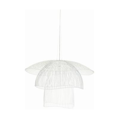 Suspension Papillon Large m&eacute;tal blanc / &Oslash; 100 cm - Forestier