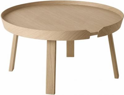 Table basse - AROUND L Ch&ecirc;ne Diam 72cm x H 37,5cm