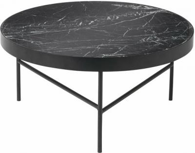 ferm LIVING - Table en marbre, grand format, noir