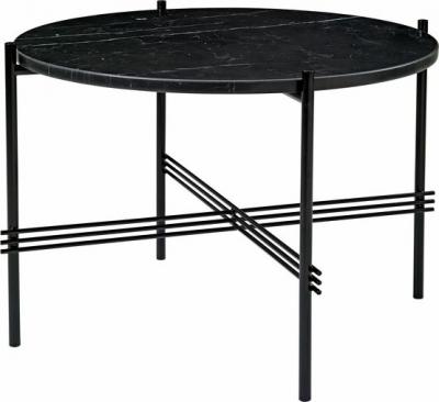 Gubi Table basse TS - Marbre - Nero Marquina - mat noir - 55 cm