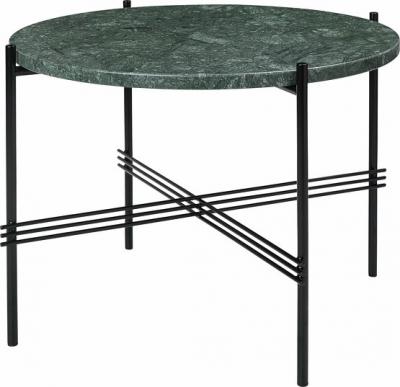 Gubi Table basse TS - Marbre - Verde Guatemala - mat noir - 55 cm