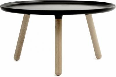 Table d'appoint noir et fr&ecirc;ne L Tablo noir - Normann Copenhagen
