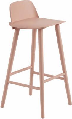 Tabouret de bar Nerd fr&ecirc;ne rose bronz&eacute; H89 cm - Muuto