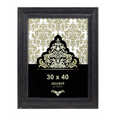 Nielsen Products Cadre Photo Vintage, Bois, Noir, 40 x 30 x 5 cm