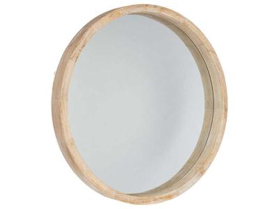 Atmosphera - Miroir Rond Naturel scandinave D50