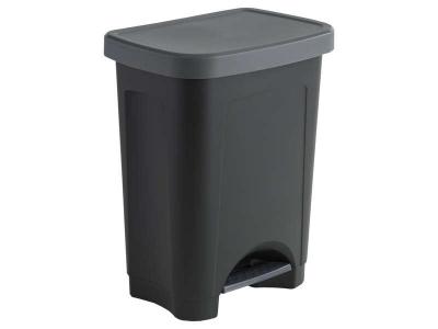 Sundis 450402 stepbin poubelle &agrave; p&eacute;dale plastique noir 36 x 26,5 x 45,5 cm
