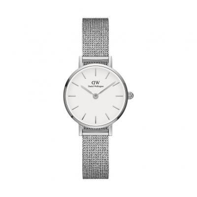 Daniel Wellington DW Montre Petite Pressed Sterling 24mm Argent