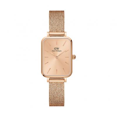Montre Femme Quadro Dor&eacute; rose DW00100484 