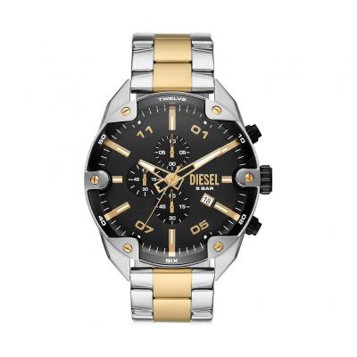 Montre Homme Spiked Noir DZ4627 Gris Diesel