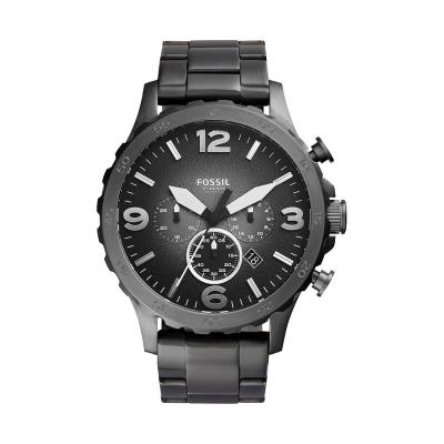 Fossil Men Montre Nate En Acier Inoxydable Gris - One size
