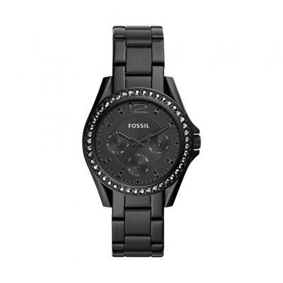 Montre Riley multifonction en Acier Inoxydable Noir, ES4519