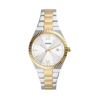 Montre Femme Scarlette Argent&eacute; ES5259 Jaune Fossil