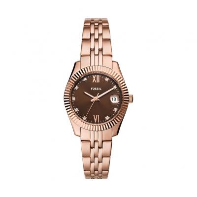 Montre femme Fossil ES5324 - Bracelet Acier Dor&eacute; rose