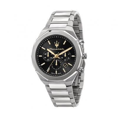 Maserati Montre Stile 45 Mm Chro Black Dial Br Ss
