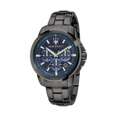 Maserati Montre &agrave; affichage analogique bleu