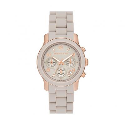 Montre Femme MICHAEL KORS RUNWAY en Silicone Beige Etanche - 245291