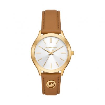 Montre femme Michael Kors Slim Runway - MK7465 Bracelet Cuir Marron