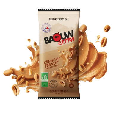 Baouw - Cacahu&egrave;te - Crunchy - Barre &eacute;nerg&eacute;tique - Taille unique