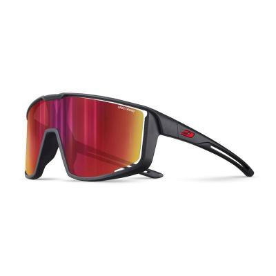 JULBO Lunette de soleil sport Fury S Noir 3cf Fl Rge Noir/Rouge