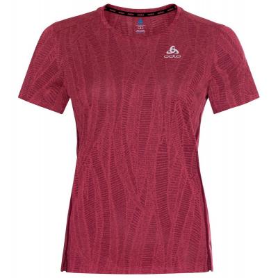 Maillot manches courtes femme odlo zeroweight engineered chill tec rose