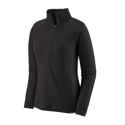 Patagonia - Women's Cap Midweight Zip Neck - Sous-v&ecirc;tement synth&eacute;tique taille M, noir 