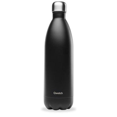 Bouteille isotherme 1 l matt noir - Qwetch 8,3 Noir 