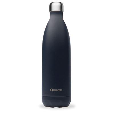 Gourde isotherme 1l 1 pi&egrave;ce(s) gourde inox 1l carbone - qwetch
