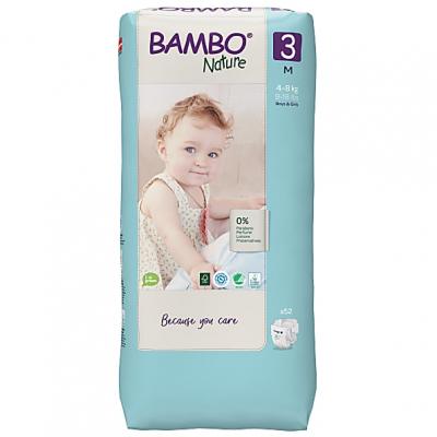 Bambo Nature Couches Jetables - Midi - Taille 3 (52 couches)