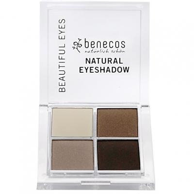 Benecos ombre &agrave; paupi&egrave;res Quattro couleur caf&eacute; & cr&egrave;me 9g 1ud 1ud